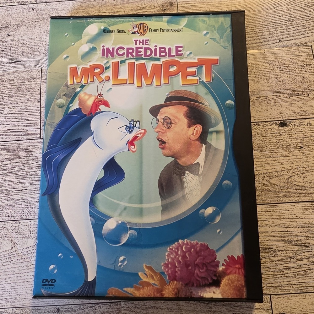 The Incredible Mr Limpet (1964) DVD 1991 Snapcase Don Knotts Carole Cook VGC